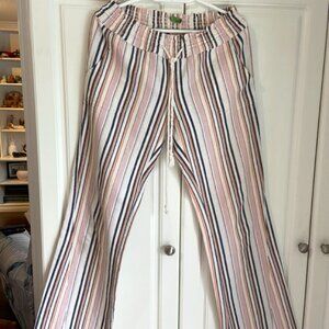 Roxy Striped Wide-Leg Pants – Size Small Size Small EUC